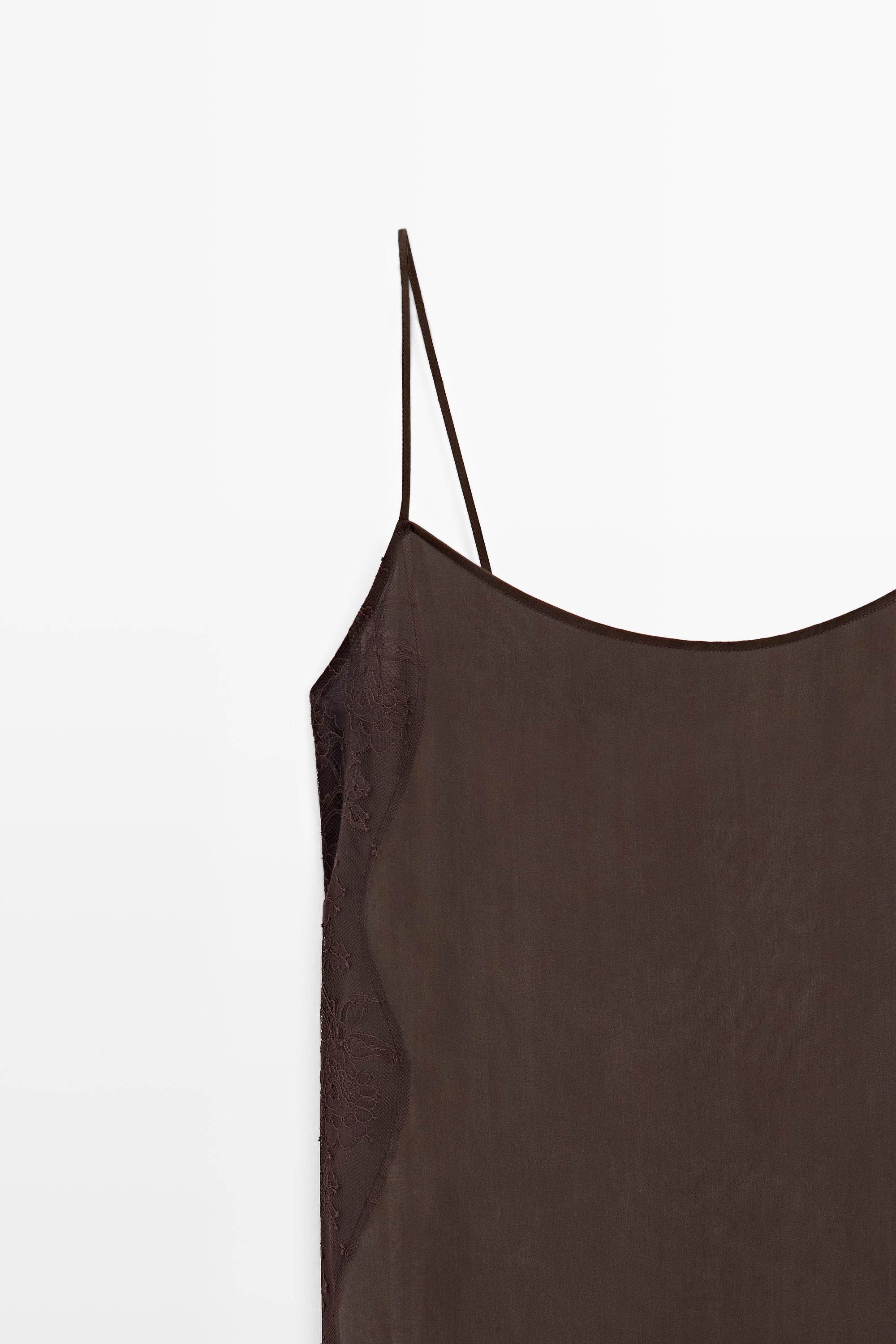 Robe nuisette à dentelle
